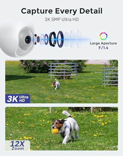 Outdoor Indoor Security Camera 3K