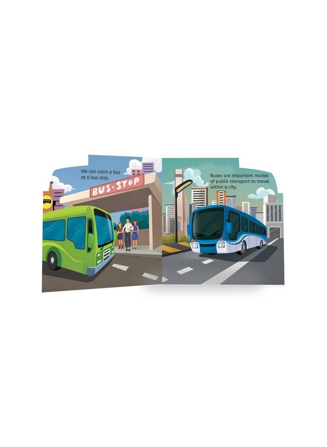 Transport Bus Wooden Book