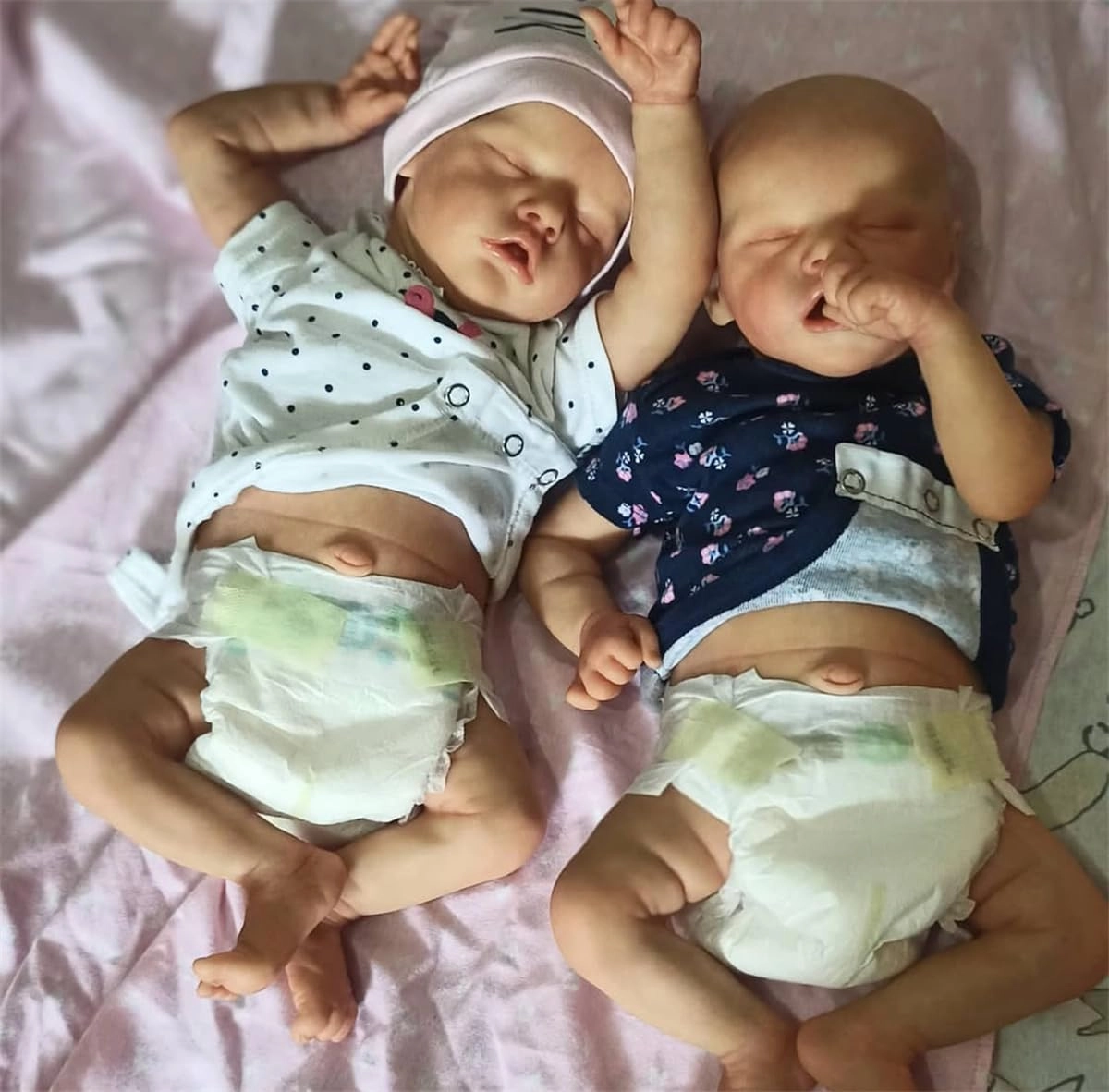 GYCV Reborn Baby Dolls Twins - 18 Inch Silicone Ages 3+