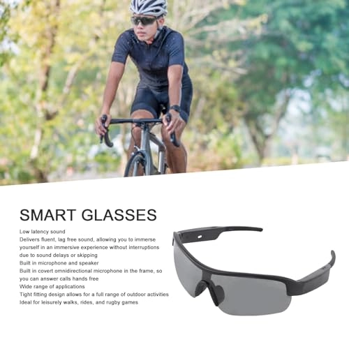 Open Ear Smart Glasses - 140mAh 4-8 Hours Built-in Microphone