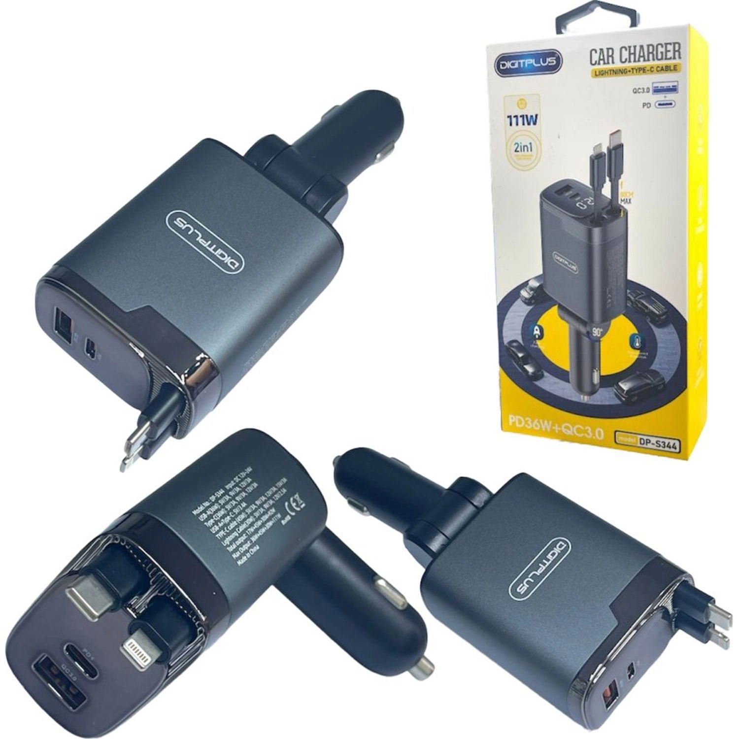 DIGITPLUS DP-S344 - 5/9/12 Volts 3/2.5/2/1.8/1.5 Amps