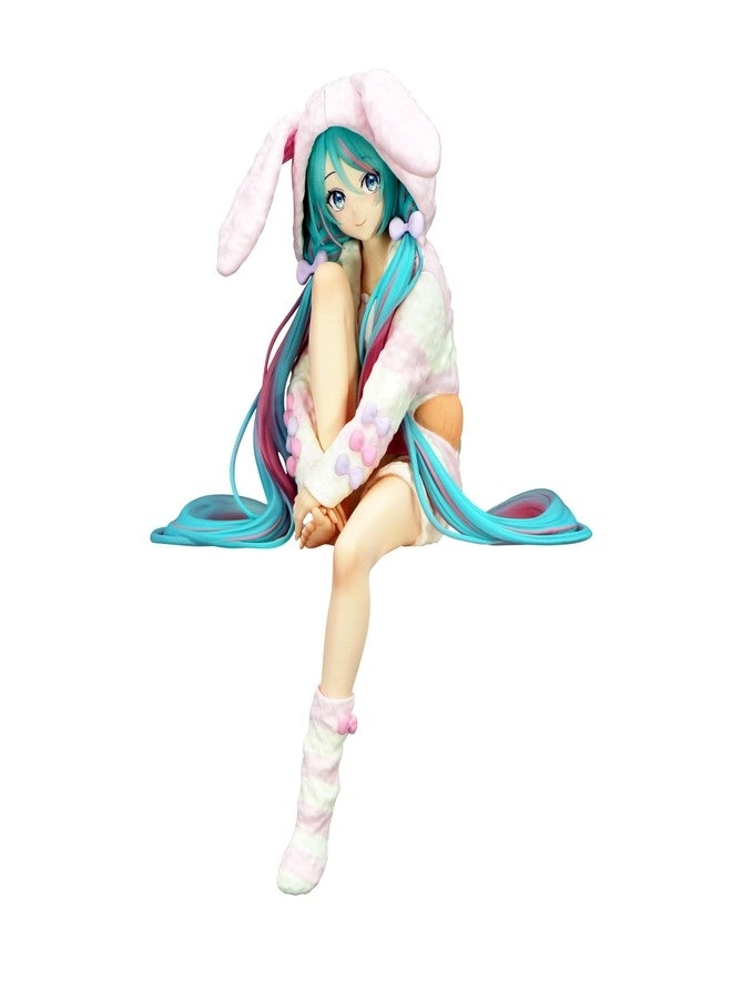Furyu Corporation Hatsune Miku Noodle Stopper Figure - Rabbit Ear Hood Pajama