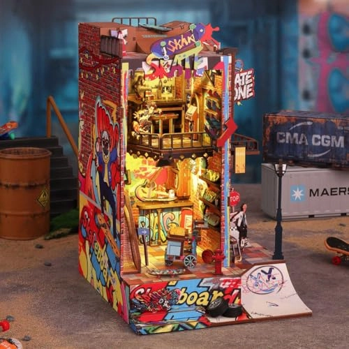 Miniature Wooden Dollhouse Furniture Kit - Creative Room 1:24