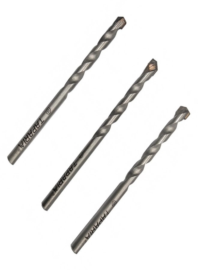 Flat Tip Masonry Drill Bit - Pack of 3 6 mm