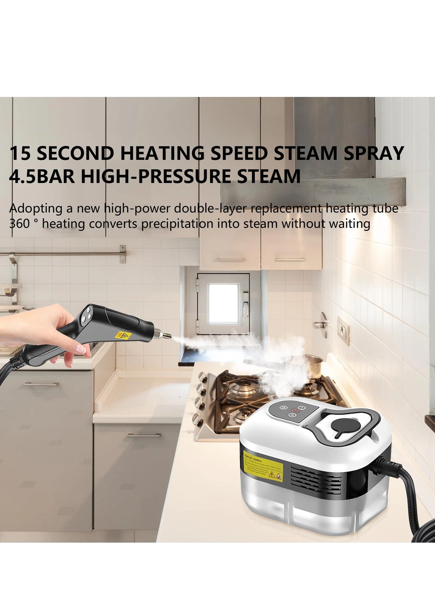 Steam Cleaner - 4.5 BAR 1500ml