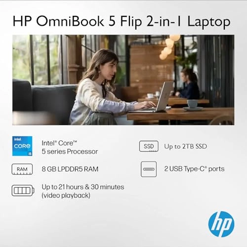 OmniBook 5 Flip - 14'' 1TB 8GB Core 5 120U