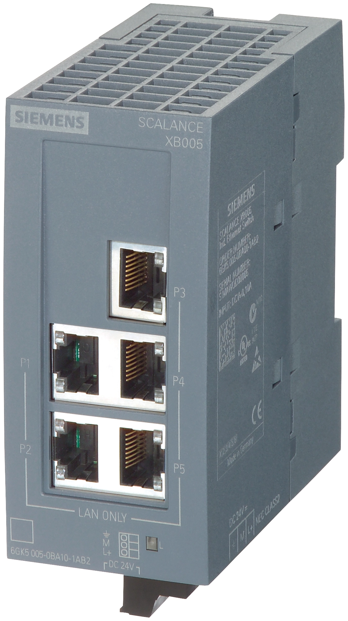 Siemens 6GK5005-0BA00-1AB2 5-ports