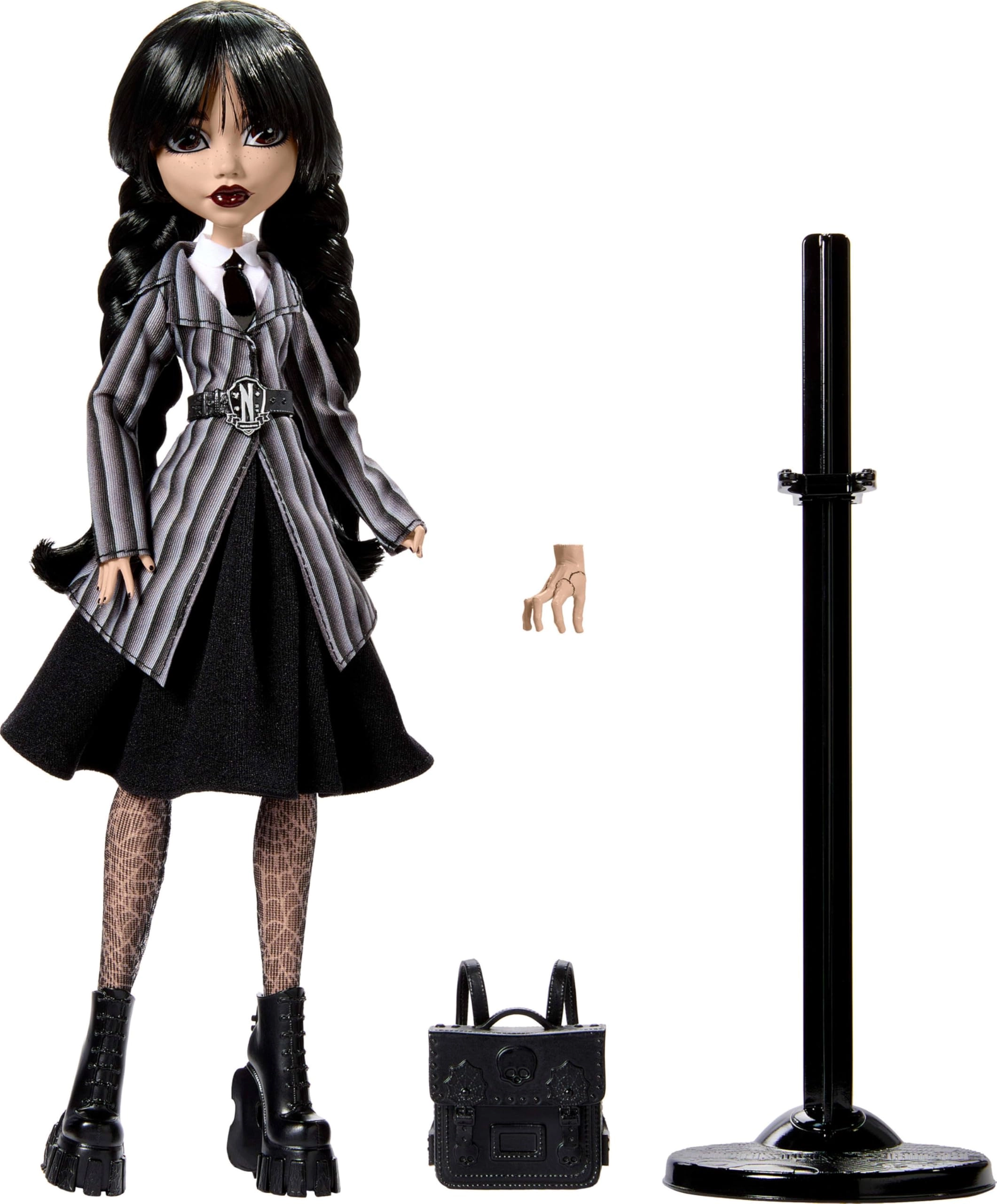 Wednesday Addams Doll - 6 inches Nevermore Academy Uniform Accessories