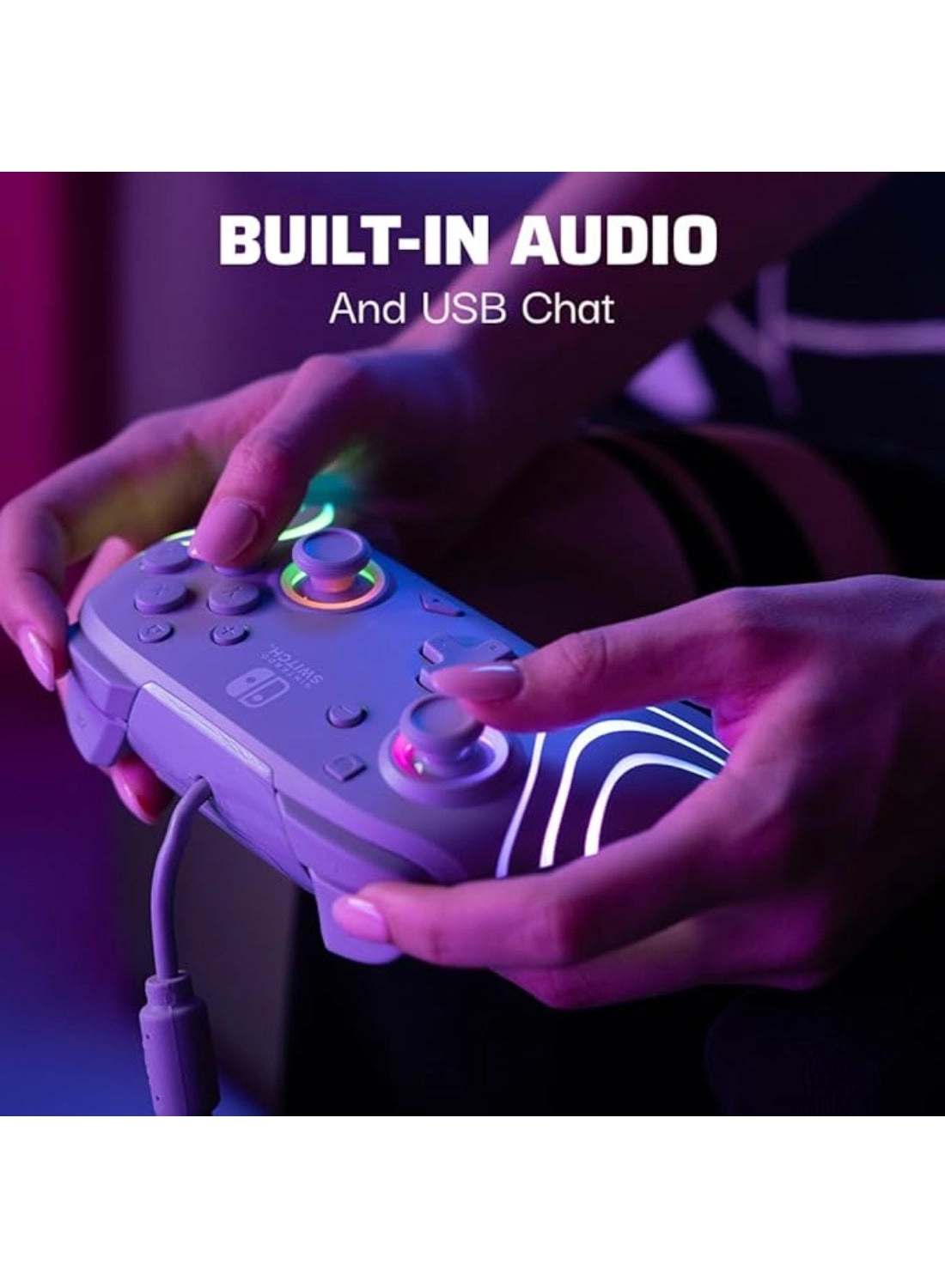 Nintendo Switch Afterglow Wave Wired Controller Grey
