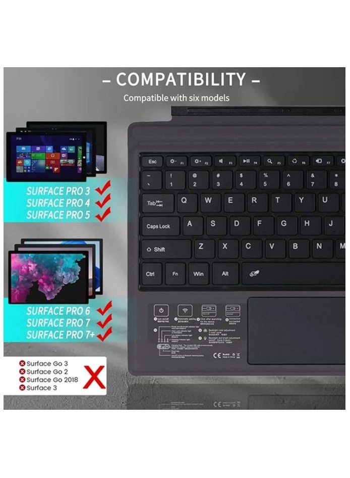 Bluetooth Keyboard - for Microsoft Surface Pro 4/5/6/7/7+