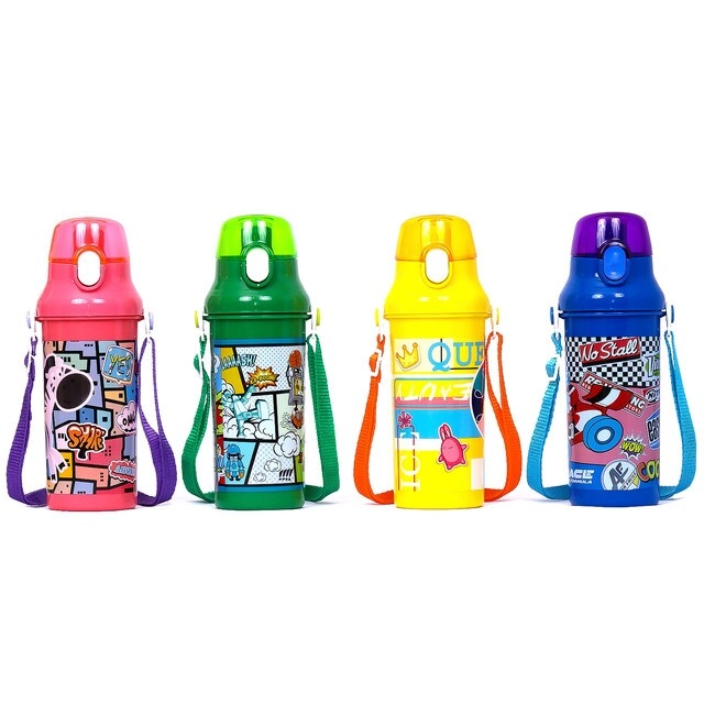 Water Bottle - One touch button Lid 600 ml
