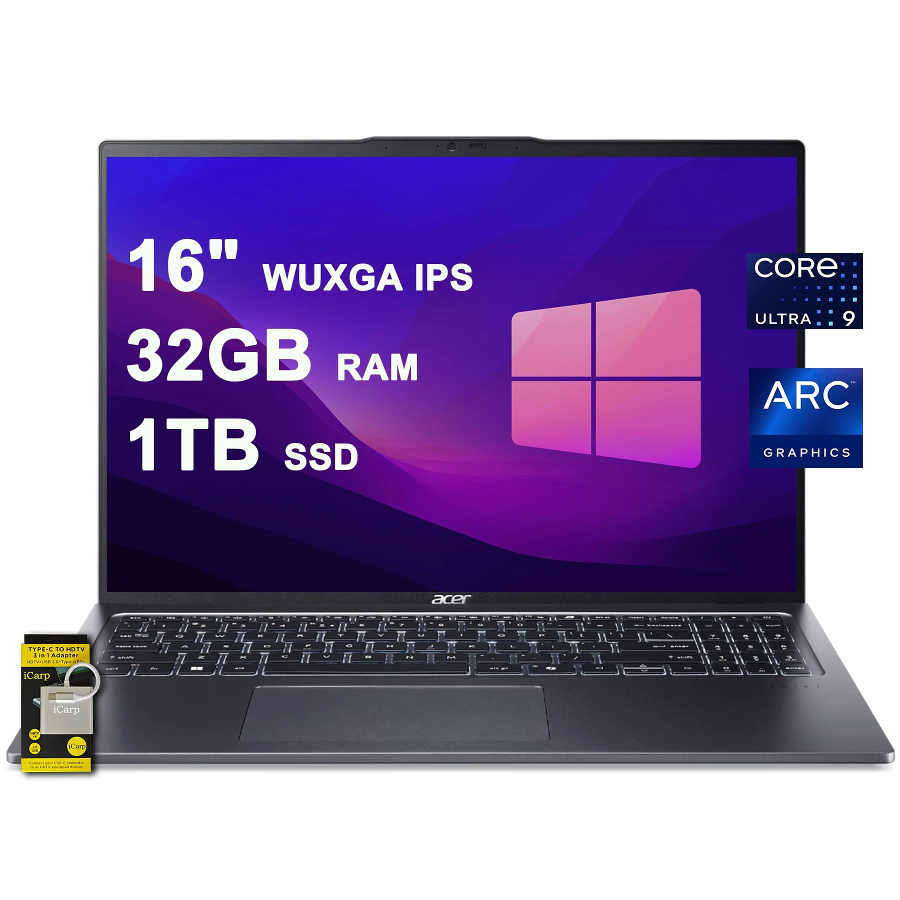 Swift Go 16 - 16" 1TB 32 GB Intel Core Ultra 9 185H