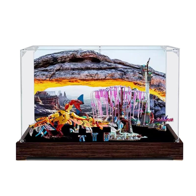 HCAEIOFJ Clear Acrylic Display Case for LEGO 75574