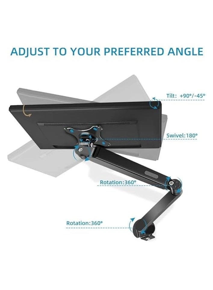 Monitor Mount Arm - Single 20 to 32 inches 75x75mm and 100x100mm