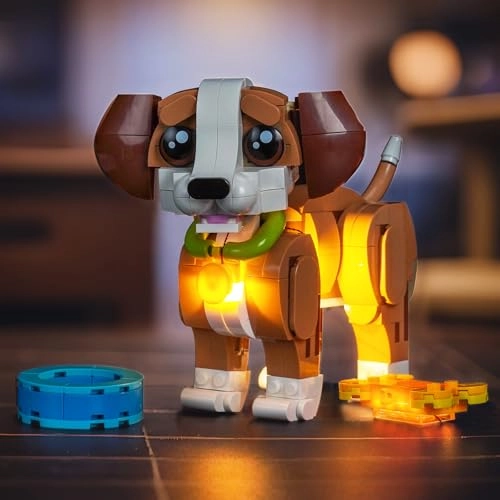 Light kit Compatible with 31382 Cute Animals: Playful Puppy Dog - LED USB
