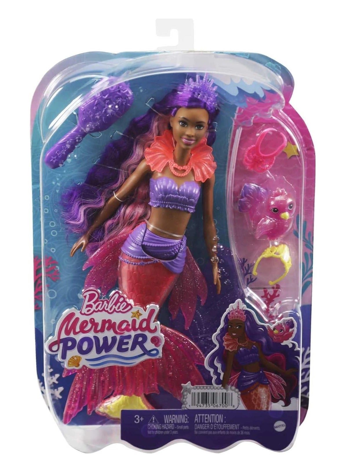 Barbie Power Brooklyn Mermaid Doll - Pink