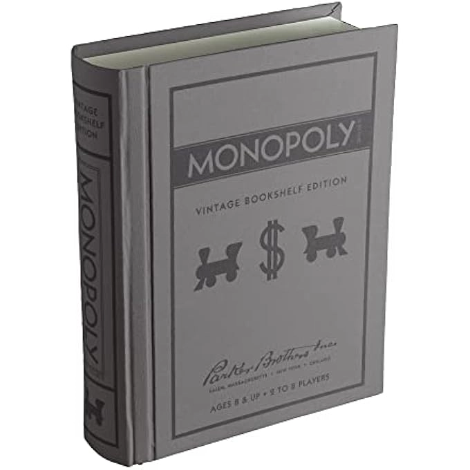 WS Game Company Monopoly: Vintage Bookshelf Edition