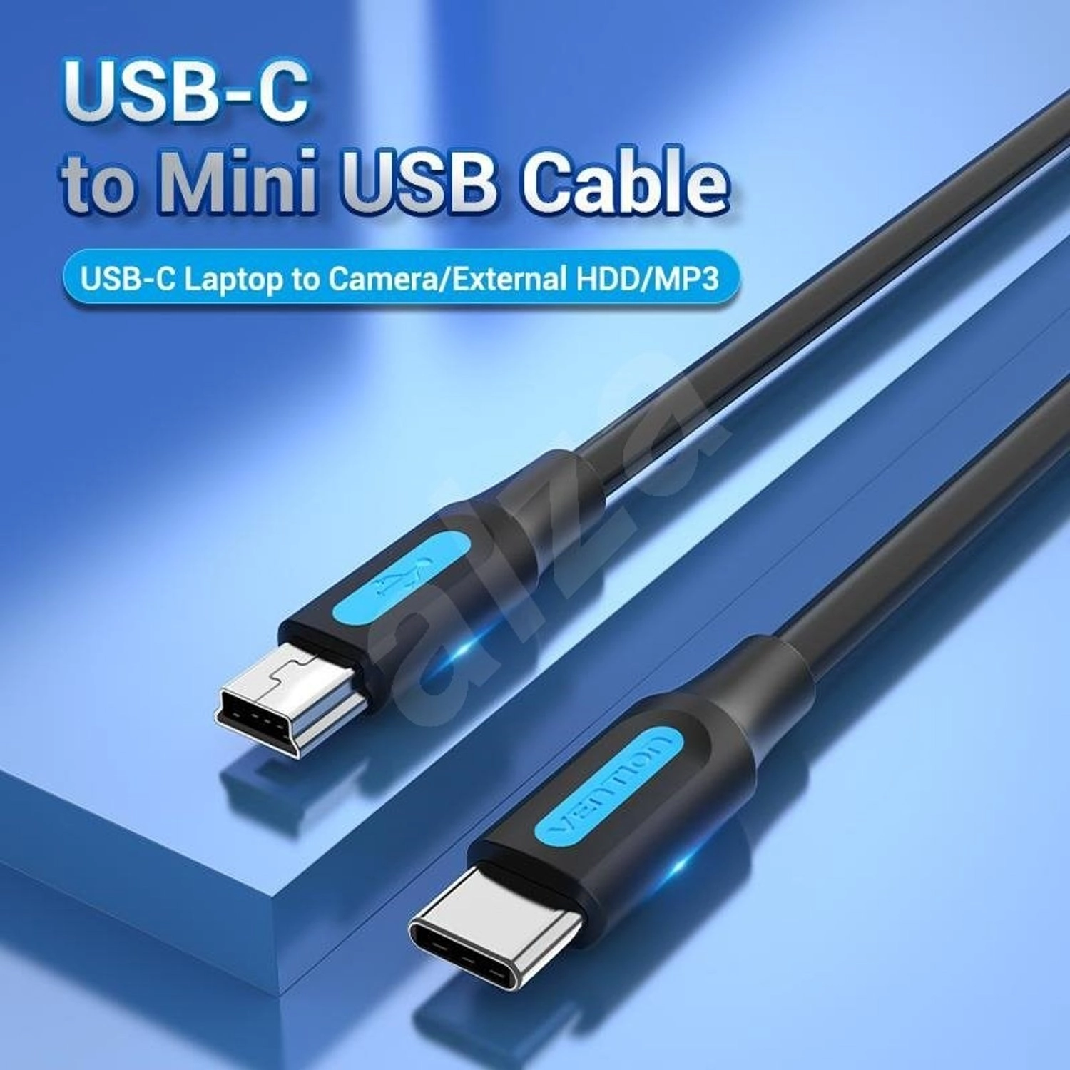 Standard Cable 2A USB Mini-B to USB-C 2m