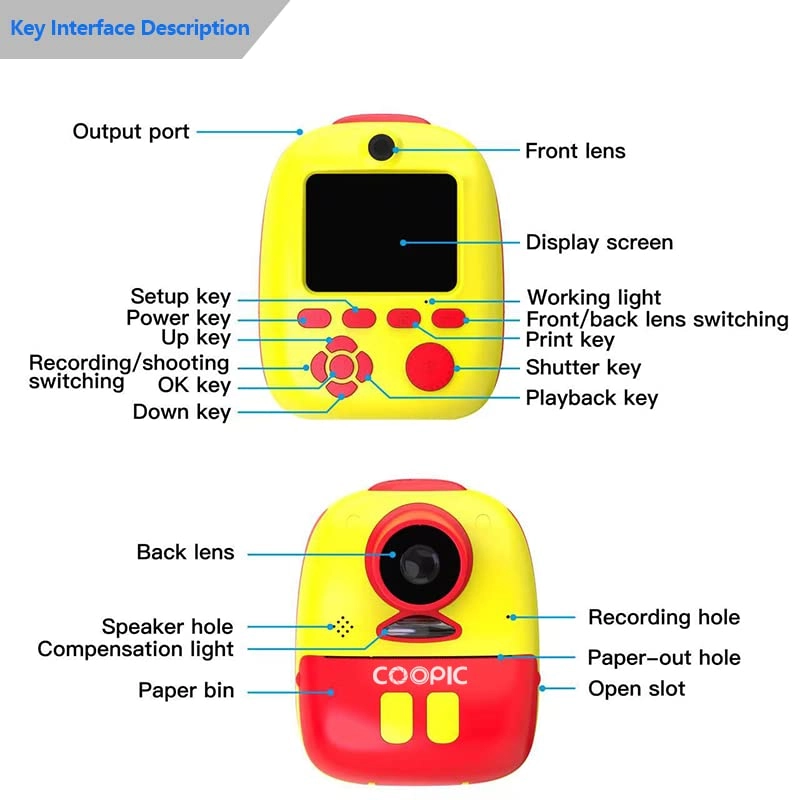 Instant Print Camera - 57mm*25mm