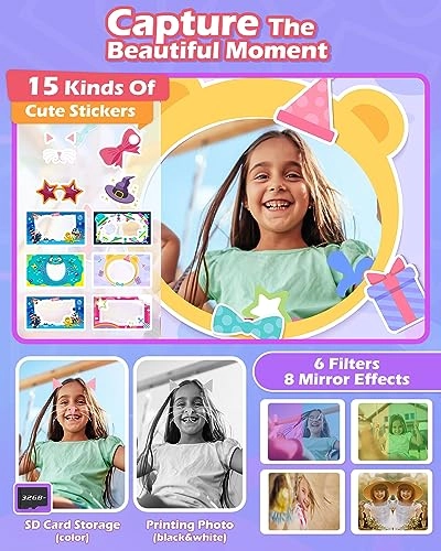 Instant Print Camera - 2.4" 1080P