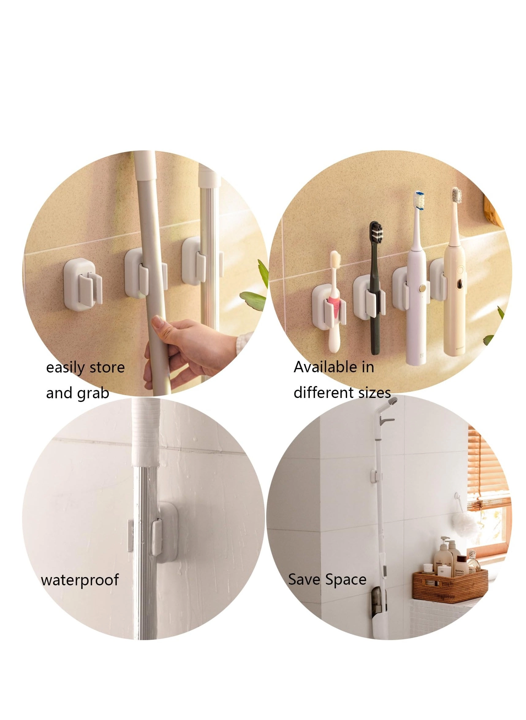 Toothbrush Holder - 2 piece(s) Wall Mounted Pack