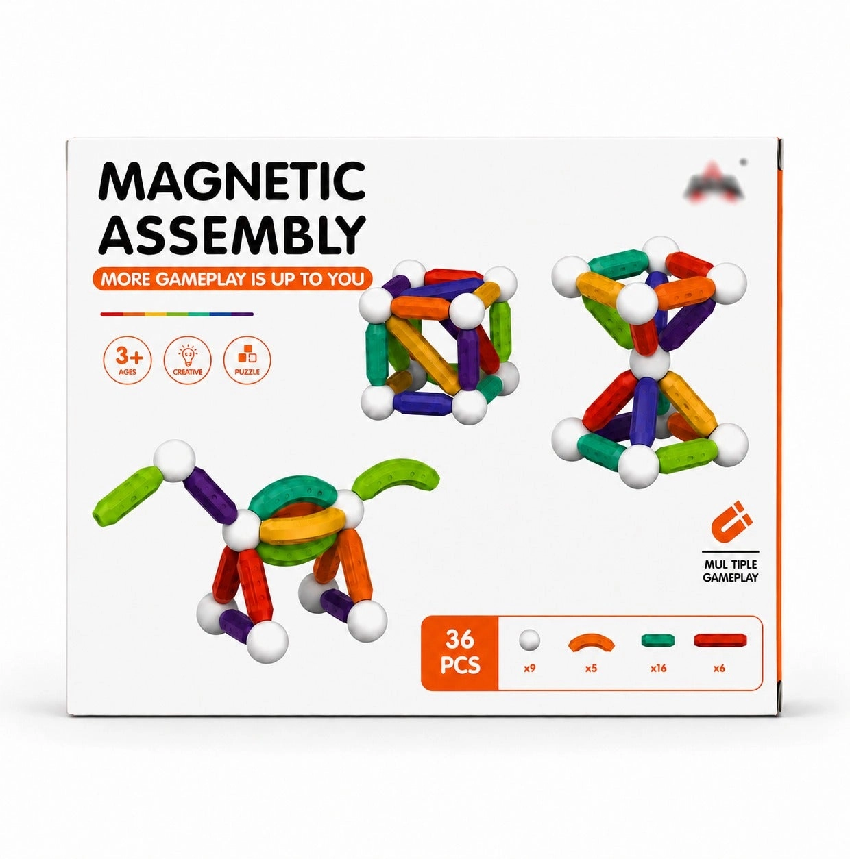 Magnetic Assembly Building Set - 36 pcs