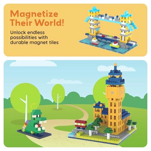 Magnetic Tile & Building Brick Combo - 1016 pcs