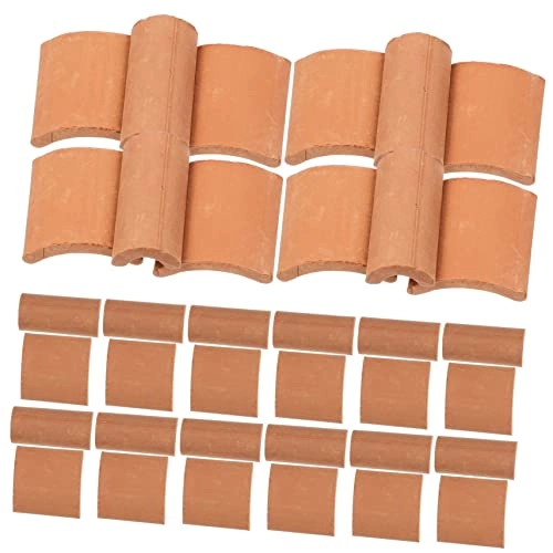 Mini Roof Tiles - Pottery clay