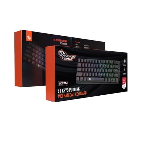 61 Keys Pudding Mechanical Keyboard - EN/AR Wired