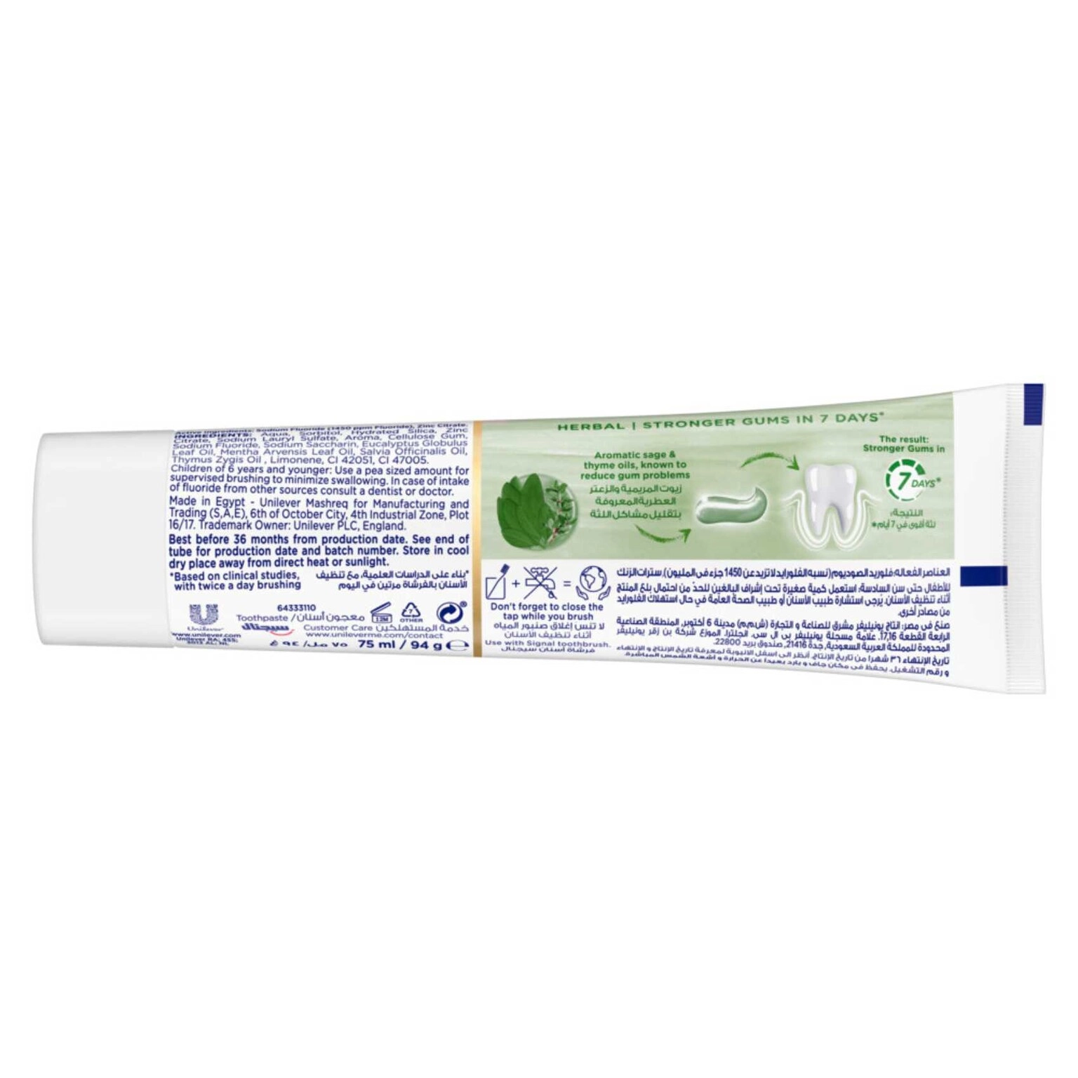 Complete 8 Herbal Thyme and Sage Toothpaste 75ml