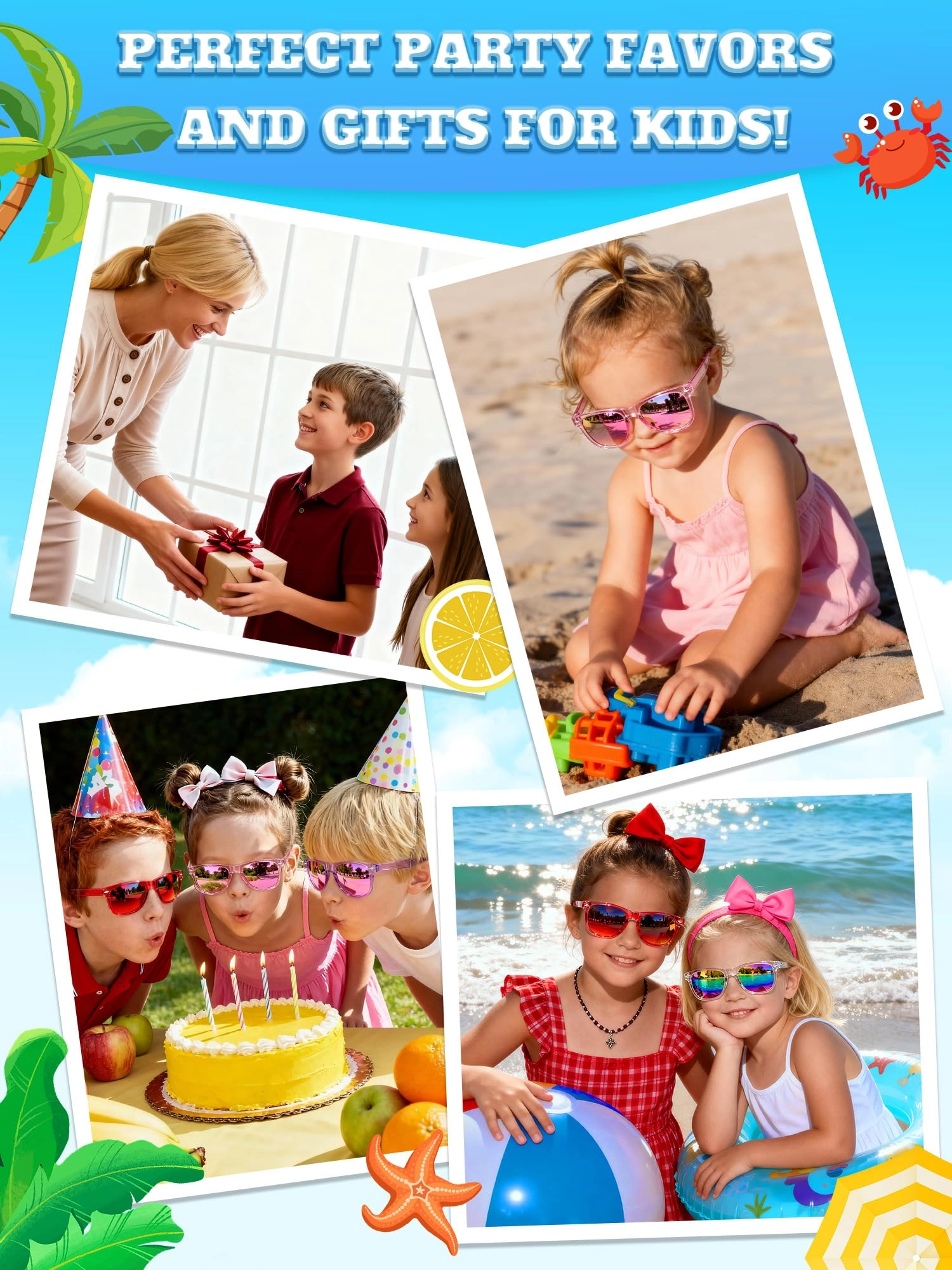 Kids Sunglasses - Red