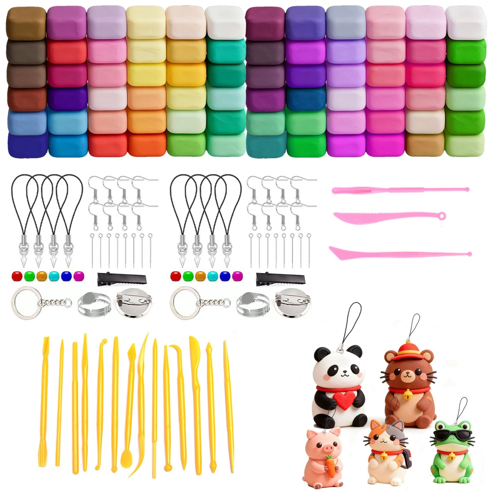 Air Dry Clay - polymer clay 149 Pieces