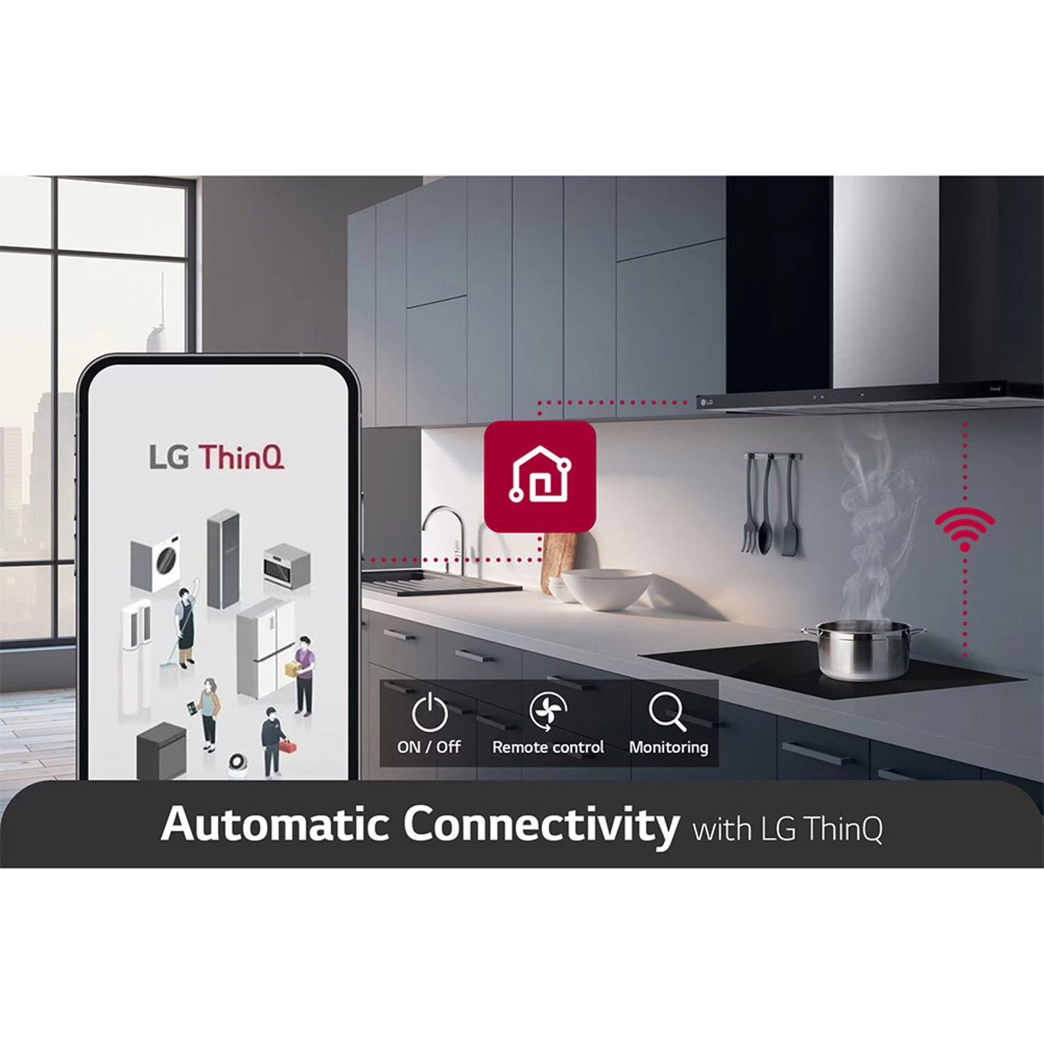 T-Shape Hood - 298 m³/h 90 cm