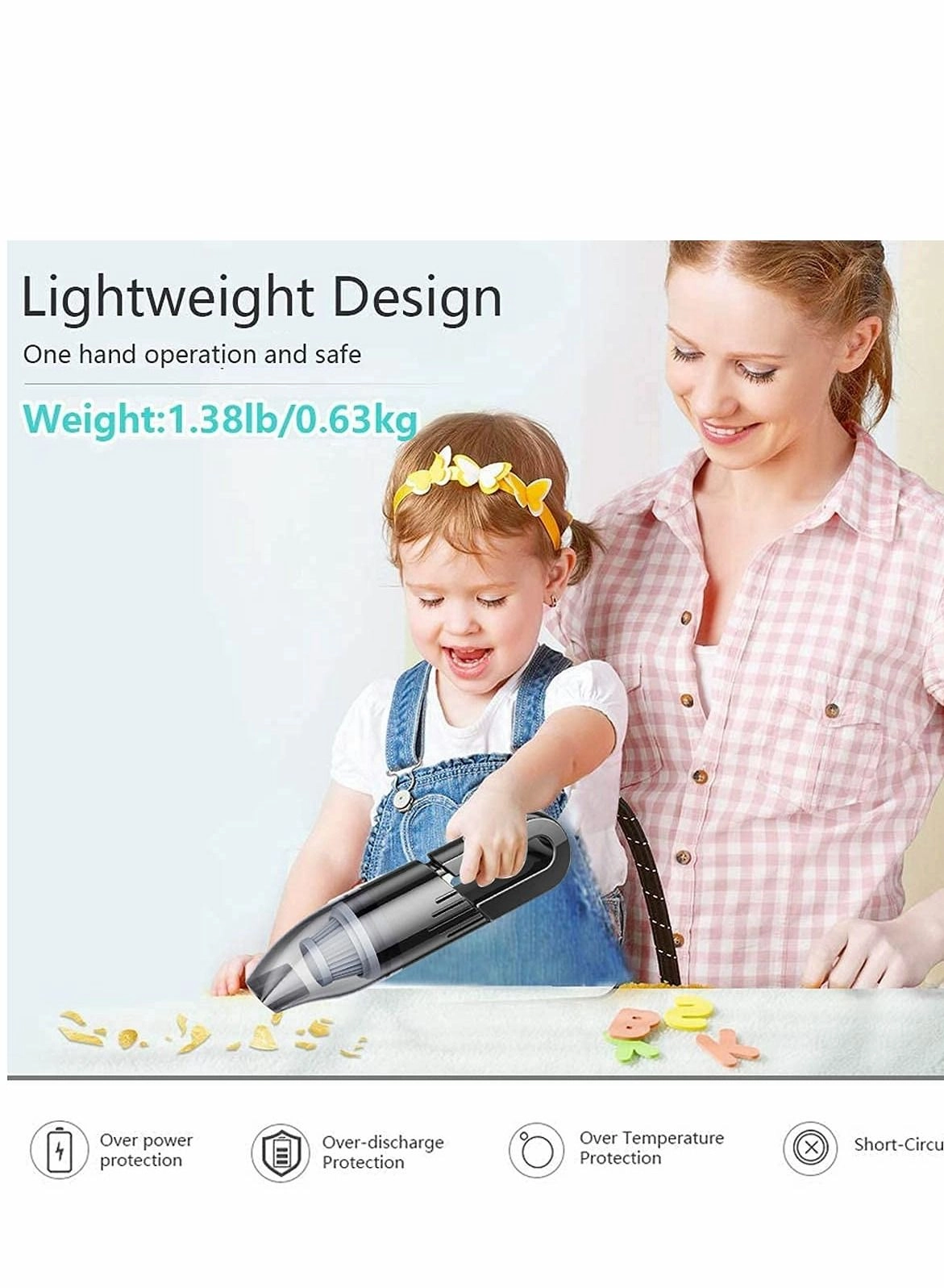 Handheld Car Vacuum Cleaner - 4000mAh