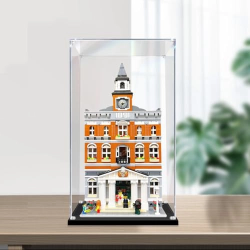Display Case for LEGO 10224 Town Hall - Acrylic 2mm