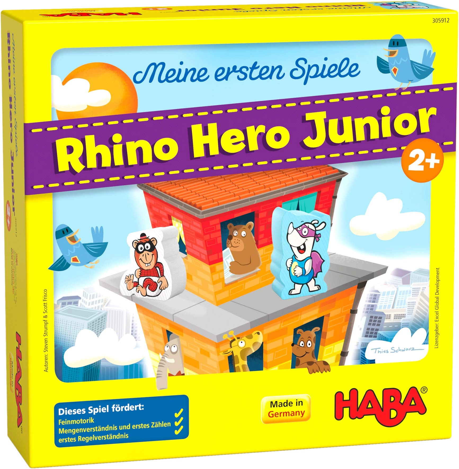 HABA Rhino Hero Junior - 24 months and up 1 pieces