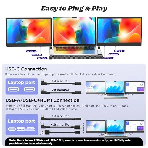 F3 Triple Screen Laptop Extender - P5 14 Inches 1920x1080