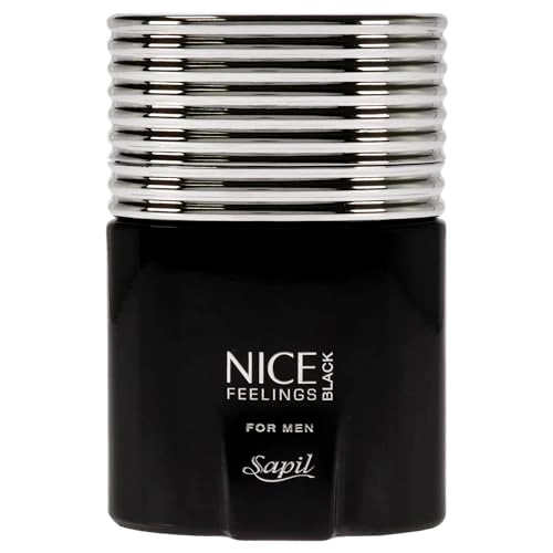 Nice Feeling Black for Men Eau de Toilette 75ml Pack of 2