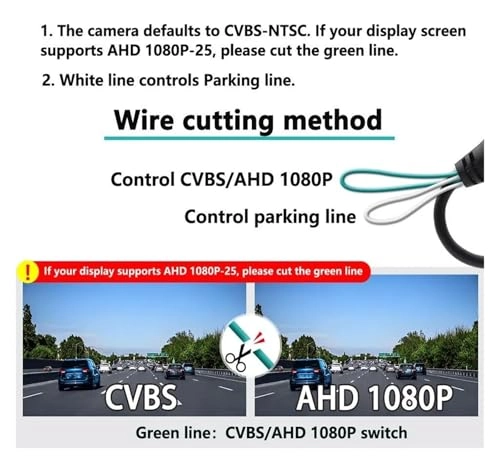 Rear View Parking Camera - Night Vision Wire