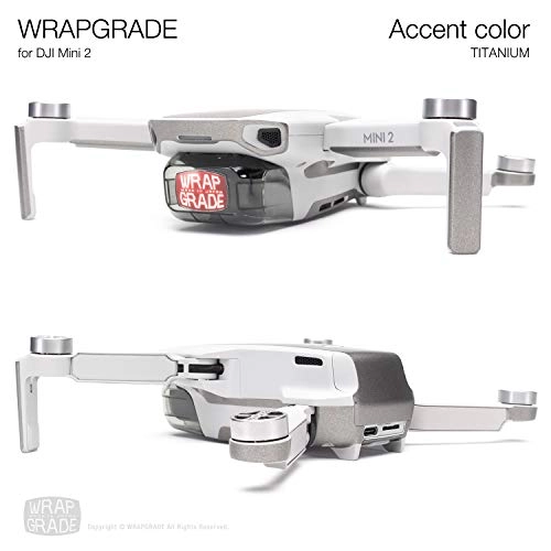 Skin Sticker Set Compatible with DJI Mini 2 - Titanium