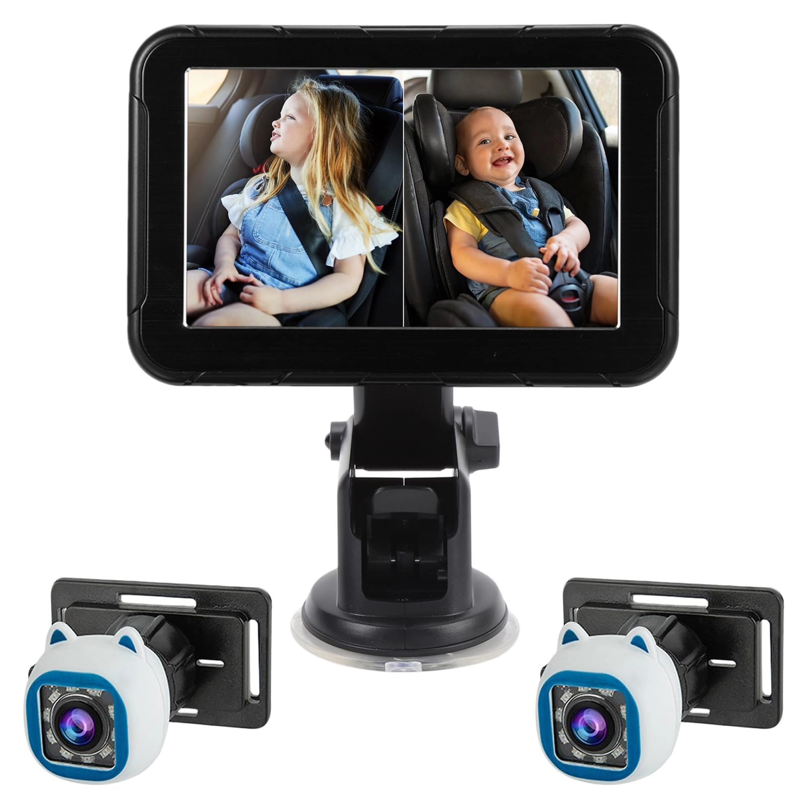 SIXRUN Baby Car Camera - 5 Inch 1080P Night Vision