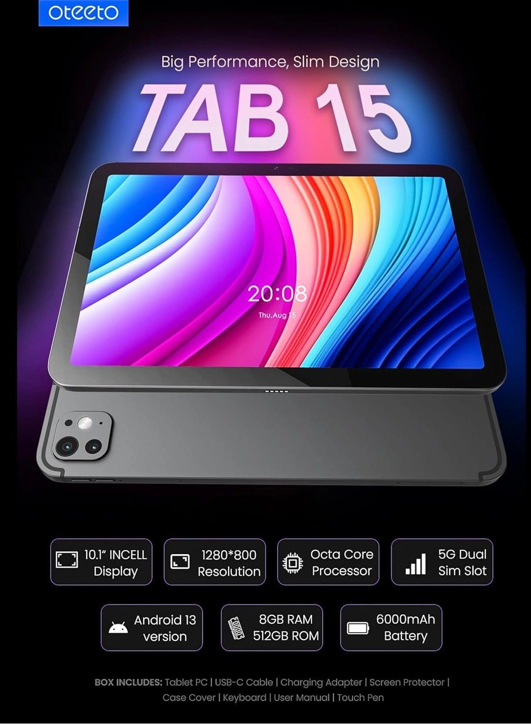 TAB 15 - 8GB 10.1 Inch 512GB