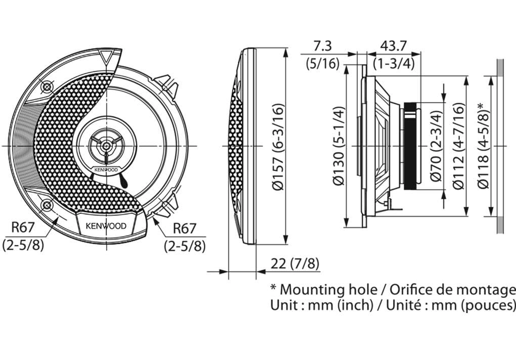KFC-S1366 - 13 Centimetres Coaxial