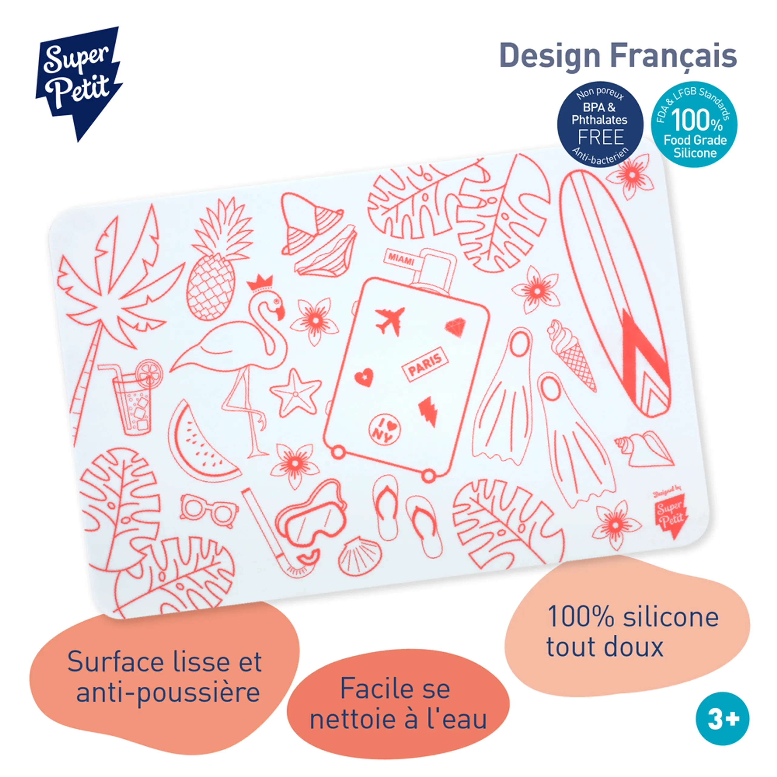 Florida Paradise Reversible Mini Playmat - 3 years