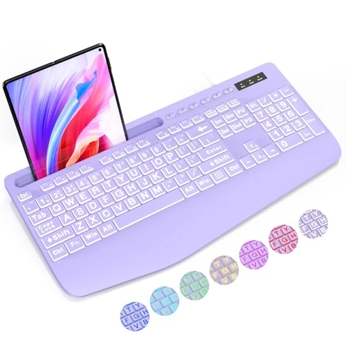 Large Print Backlit Keyboard - Standard Wired