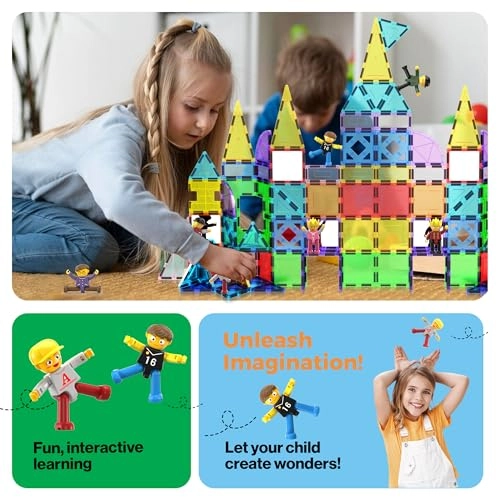 Magnetic Action Figure Set - 3 years and up 8 pieces