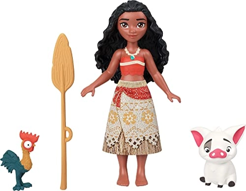 Moana Small Doll + Floating Boat + Friend Figures