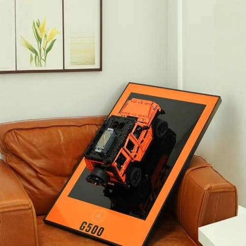 Display Wallboard - 50 x 3.5 x 80 cm for LEGO 42177 Mercedes-Benz G-Class Customizable