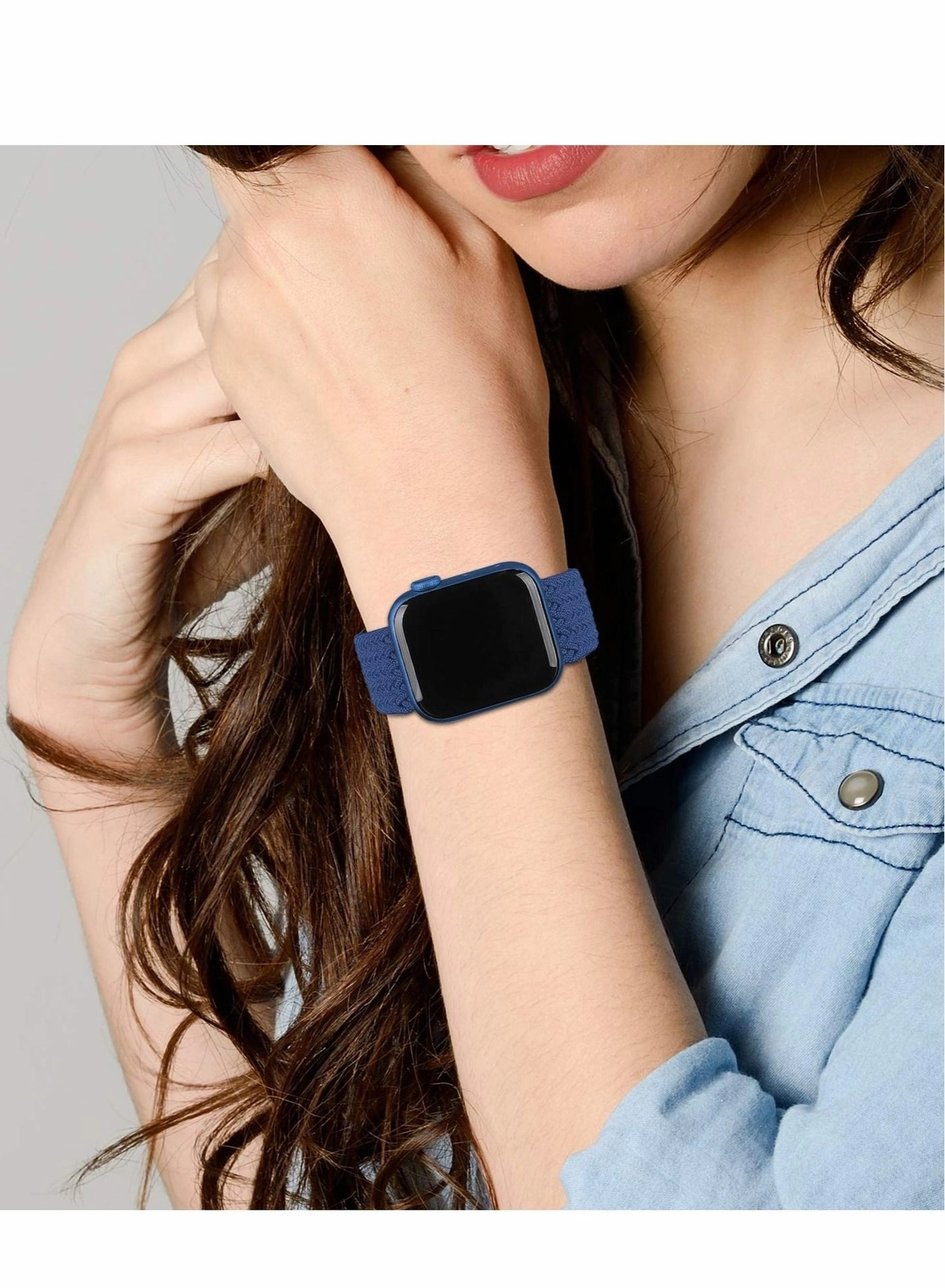 Braided Solo Loop - 38mm 40mm 41mm 42mm 44mm 45mm Adjustable Stretchable