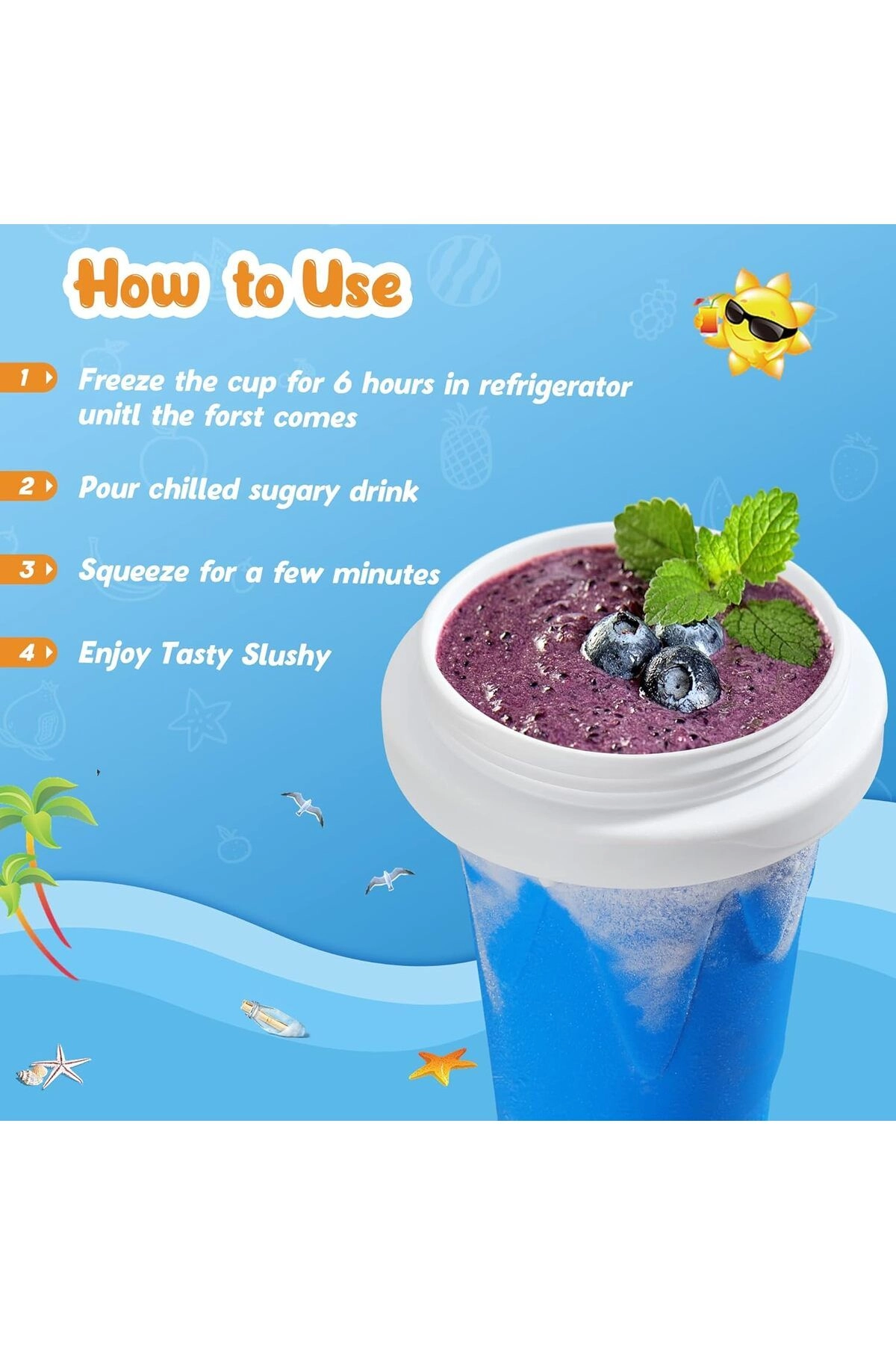 Slushie Maker Cup - Double Layer Quick Frozen